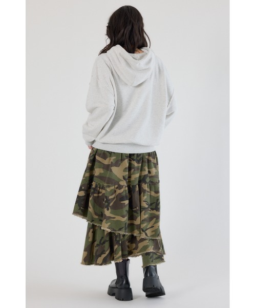 RODEO CROWNS WIDE BOWL（ロデオクラウンズワイドボウル）の「CAMOランダムティアードスカート（スカート・レディース・ブラック系その他/カモフラージュ・FREE）」の12枚目の写真