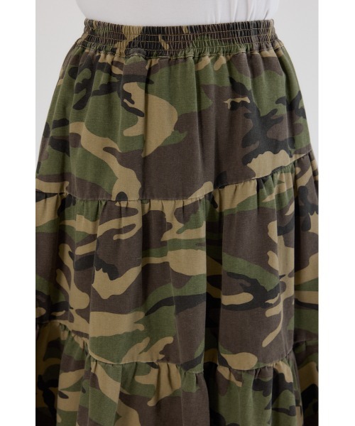 RODEO CROWNS WIDE BOWL（ロデオクラウンズワイドボウル）の「CAMOランダムティアードスカート（スカート・レディース・ブラック系その他/カモフラージュ・FREE）」の16枚目の写真