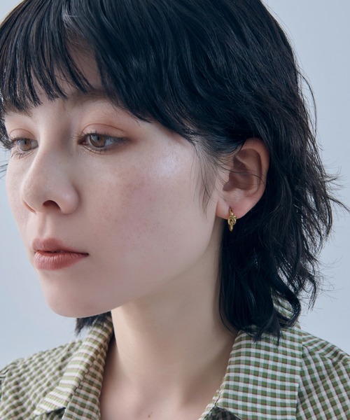 GOLDY（ゴールディ）の「【金属アレルギー軽減】ノット フープ ワンタッチ ステンレス ピアス（ピアス（両耳用）・レディース・シルバー/ゴールド・FREE）」の7枚目の写真