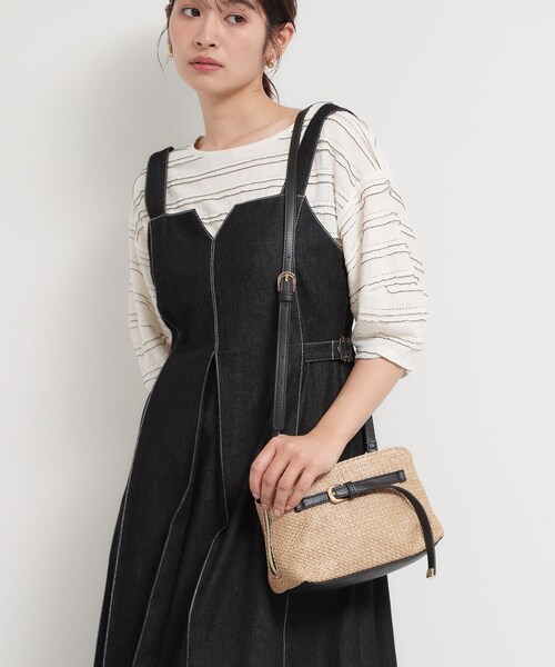 THE SHOP TK (ザ ショップ ティーケー )の「雑材ミニショルダー(ショルダーバッグ・レディース・アイボリー系4/ベージュ系4・00)」の3枚目の写真