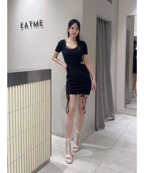 EATME(イートミー)の「【UV機能】ペンタゴンネックミニワンピース(ワンピース・レディース・その他1/ピンク/グレー/ブラック・FREE)」の8枚目の写真