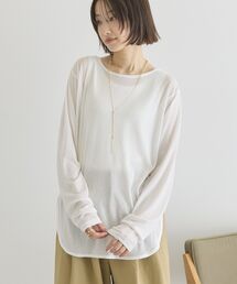 AMERICAN HOLIC | ラウンドカットシアープルオーバー(Tシャツ/カットソー)