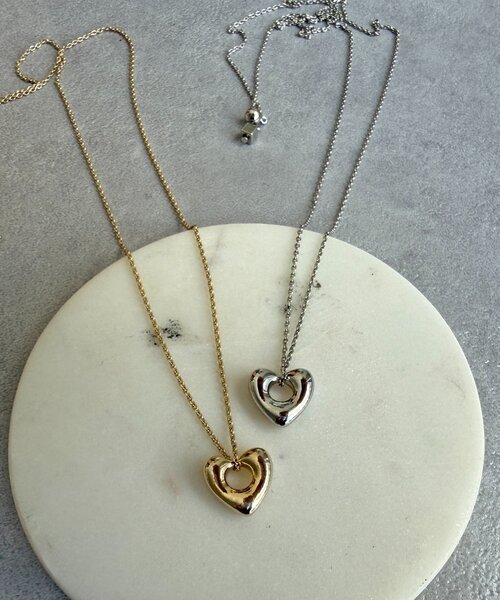 DouDou（ドゥドゥ）の「ハートトップロングネックレス（ネックレス・レディース・シルバー/ゴールド・FREE）」の5枚目の写真