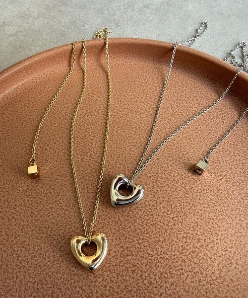 DouDou（ドゥドゥ）の「ハートトップロングネックレス（ネックレス・レディース・シルバー/ゴールド・FREE）」の9枚目の写真