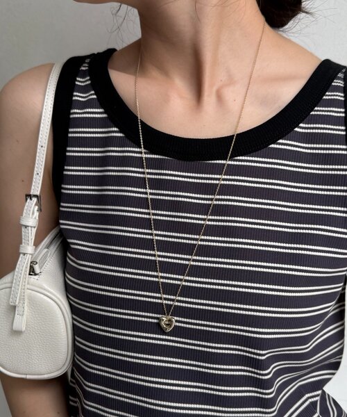 DouDou（ドゥドゥ）の「ハートトップロングネックレス（ネックレス・レディース・シルバー/ゴールド・FREE）」の10枚目の写真