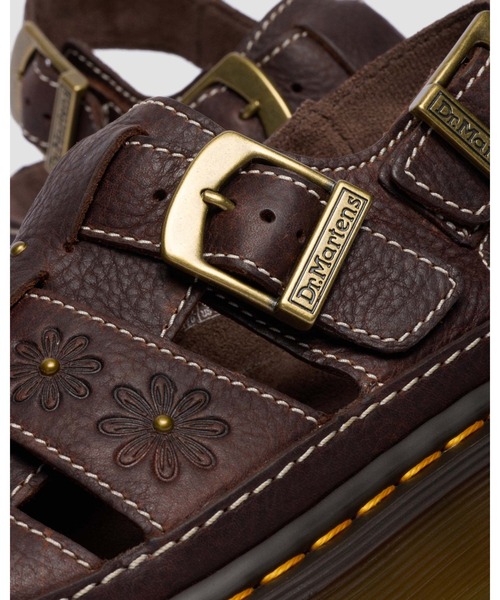 Dr. Martens(ドクターマーチン)の「Dr. Martens/ドクターマーチン WRENLIE オープン フラワー サンダル 42339200(サンダル・メンズ・ブラウン・UK9/UK8/UK7/UK6/UK5/UK4/UK3)」の5枚目の写真