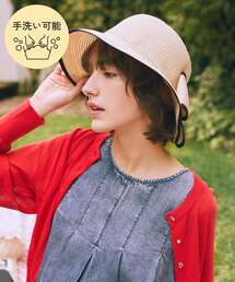 Maison de FLEUR（メゾンドフルール）の「リボンスリットパイピングハット（ハット）」