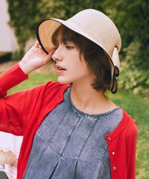 Maison de FLEUR | リボンスリットパイピングハット(ハット)