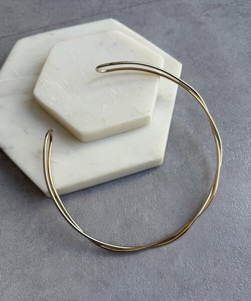 DouDou（ドゥドゥ）の「ウェーブリングチョーカー（ネックレス・レディース・ゴールド/シルバー・FREE）」の7枚目の写真