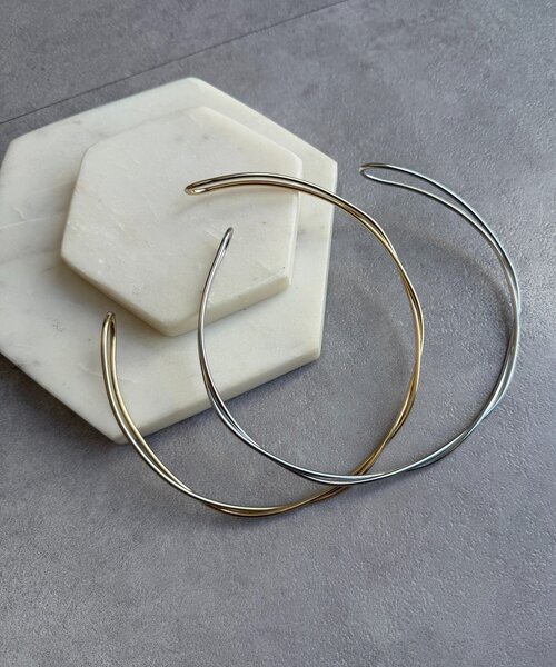 DouDou（ドゥドゥ）の「ウェーブリングチョーカー（ネックレス・レディース・ゴールド/シルバー・FREE）」の8枚目の写真