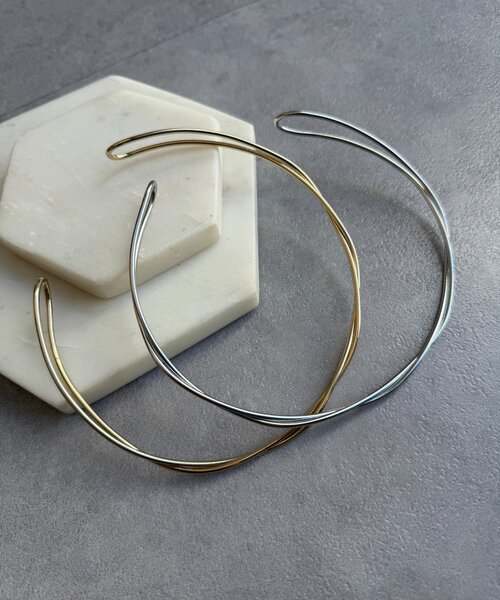 DouDou（ドゥドゥ）の「ウェーブリングチョーカー（ネックレス・レディース・ゴールド/シルバー・FREE）」の9枚目の写真