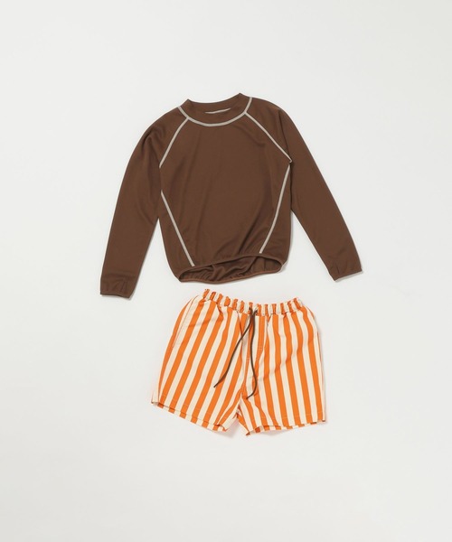 LOWRYS FARM（ローリーズファーム）の「ＳＷＩＭ／セットアップＵＮＩＳＥＸ　643078（水着・キッズ・グレー/イエロー/ネイビー/ブラウン・150cm/140cm/130cm/120cm/110cm）」の3枚目の写真