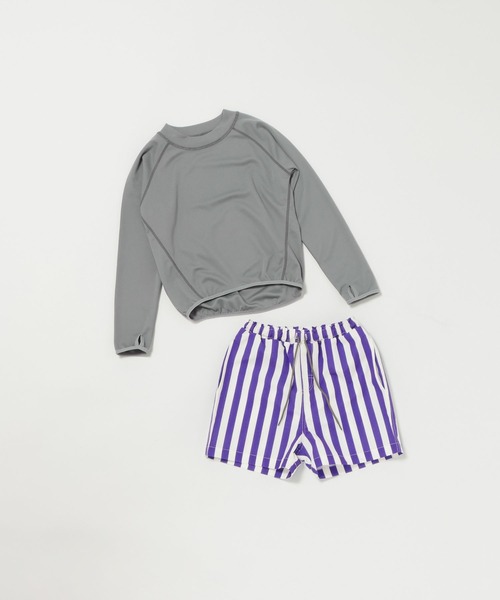 LOWRYS FARM（ローリーズファーム）の「ＳＷＩＭ／セットアップＵＮＩＳＥＸ　643078（水着・キッズ・グレー/イエロー/ネイビー/ブラウン・150cm/140cm/130cm/120cm/110cm）」の2枚目の写真