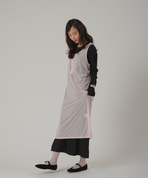 MUHET(ミュエータ)の「【set item】sheer layered one-piece / シアーレイヤードワンピースセット(ワンピース・レディース・ブラウン/ブラック/グレー・FREE)」の18枚目の写真