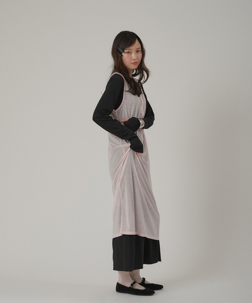 MUHET(ミュエータ)の「【set item】sheer layered one-piece / シアーレイヤードワンピースセット(ワンピース・レディース・ブラウン/ブラック/グレー・FREE)」の19枚目の写真