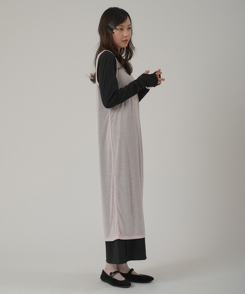 MUHET(ミュエータ)の「【set item】sheer layered one-piece / シアーレイヤードワンピースセット(ワンピース・レディース・ブラウン/ブラック/グレー・FREE)」の16枚目の写真