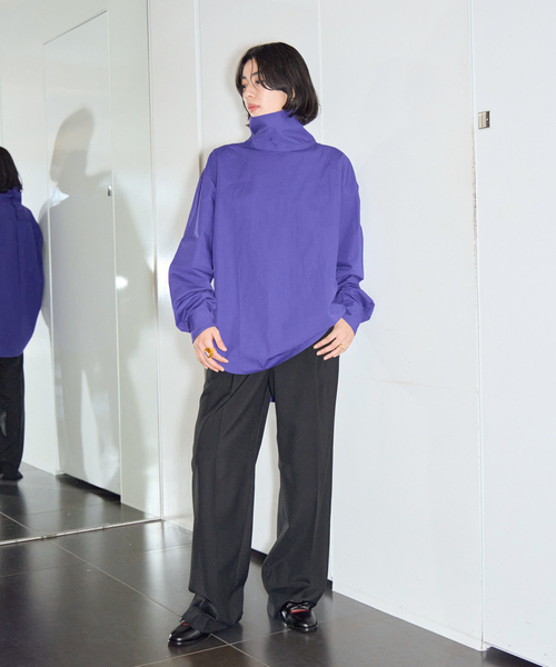 SEEALL（シーオール）の「SEEALL FENCING SHIRTS SAU63 SH383：シャツ（シャツ/ブラウス・レディース・ブルー・46）」の3枚目の写真