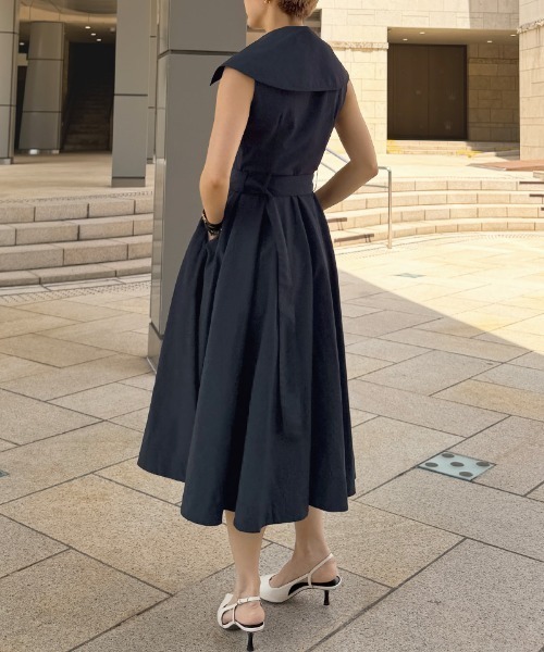 JENNE（ジェンヌ）の「エアリーライトサマートレンチワンピース＜軽量・クール素材＞（ワンピース・レディース・ブラック/ホワイト/ネイビー・MEDIUM/LARGE/SMALL）」の22枚目の写真
