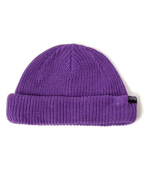 430（フォーサーティ）の「mko13561- SHORT NEON BIENIE ショートビーニー(26-110)（ニットキャップ/ビーニー・メンズ・パープル/オレンジ/ブラック/ピンク/ブラウン・FREE）」の3枚目の写真