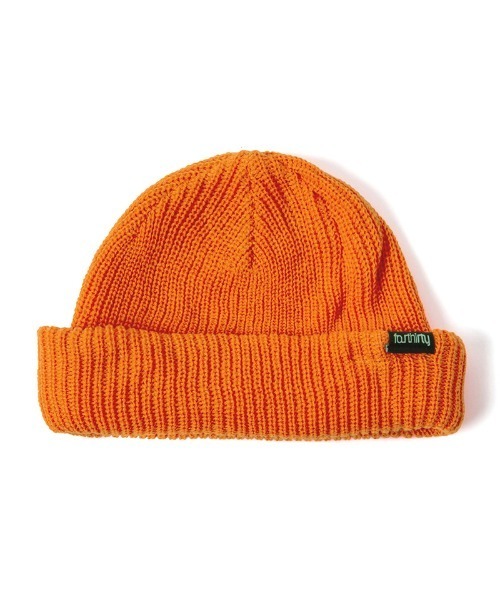 430（フォーサーティ）の「mko13561- SHORT NEON BIENIE ショートビーニー(26-110)（ニットキャップ/ビーニー・メンズ・パープル/オレンジ/ブラック/ピンク/ブラウン・FREE）」の5枚目の写真