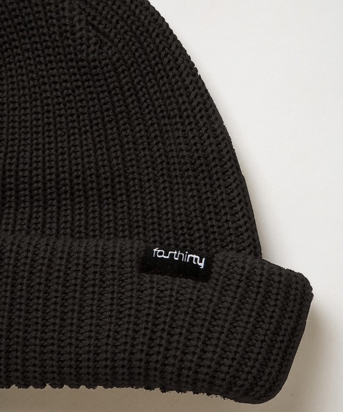 430（フォーサーティ）の「mko13561- SHORT NEON BIENIE ショートビーニー(26-110)（ニットキャップ/ビーニー・メンズ・パープル/オレンジ/ブラック/ピンク/ブラウン・FREE）」の10枚目の写真