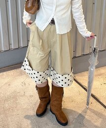 CIAOPANIC | (ドット/チェック)2WAYロールアップハーフパンツ(その他パンツ)
