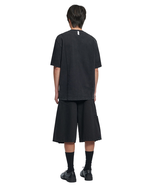 NOMANUAL（NOMANUAL）の「CINCH BACK BERMUDA SHORTS - BLACK（その他パンツ・レディース・その他・MEDIUM/LARGE/SMALL/X-LARGE）」の5枚目の写真