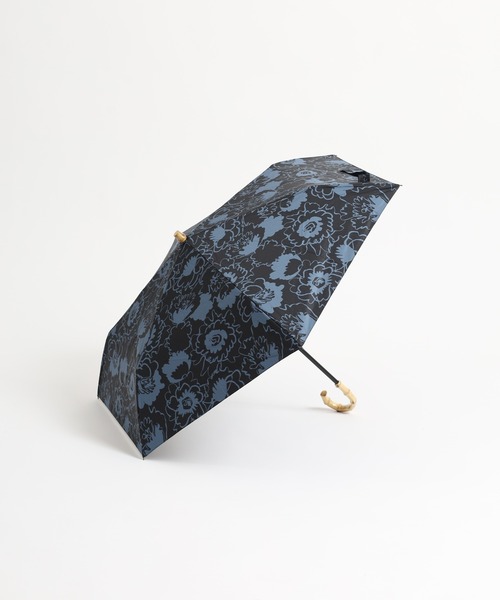 FUNALIVE（ファンアライブ）の「大花柄バンブーハンドル折りたたみ日傘（折りたたみ傘・レディース・イエロー/ブラック/アイボリー・FREE）」の16枚目の写真