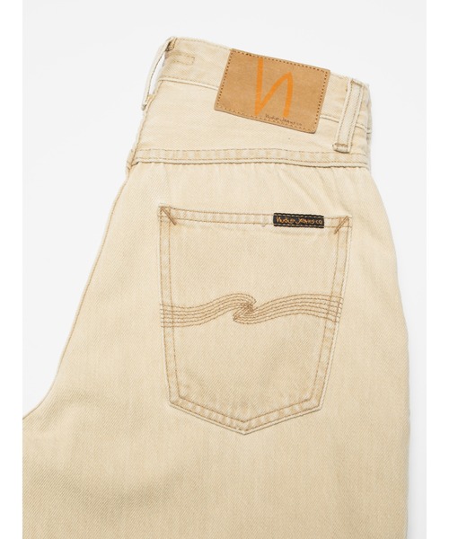 Nudie Jeans(ヌーディージーンズ)の「Nudie Jeans/ヌーディージーンズ Clean Eileen / ワイドストレートジーンズ / Pale Sun / レングス30(デニムパンツ・レディース・アイボリー系・25/26/27/28)」の4枚目の写真