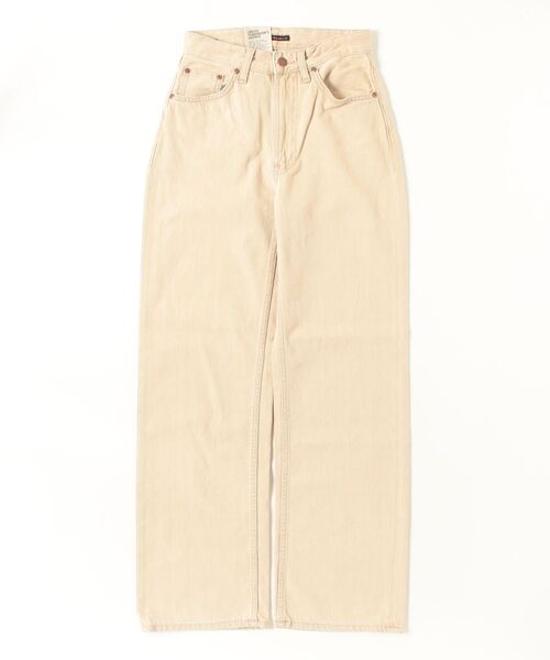Nudie Jeans(ヌーディージーンズ)の「Nudie Jeans/ヌーディージーンズ Clean Eileen / ワイドストレートジーンズ / Pale Sun / レングス30(デニムパンツ・レディース・アイボリー系・25/26/27/28)」の6枚目の写真