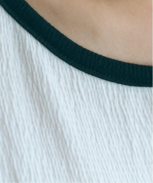 marun(マルン)の「<大きいサイズ>キャンディースリーブ風デザインカットソー marun(Tシャツ/カットソー・レディース・ミント/オフホワイト・L/LL/3L/4L/5L)」の18枚目の写真