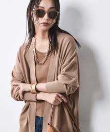 CHIC STYLE | モダール綿ニットカーディガン＜大きいサイズ有＞シックスタイル(カーディガン/ボレロ)