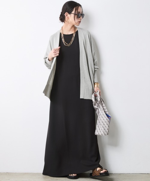 CHIC STYLE(シックスタイル)の「モダール綿ニットカーディガン<大きいサイズ有>シックスタイル(カーディガン/ボレロ・レディース・モカ/グレー/ブラック・5L~6L/3L~4L/M-LL)」の17枚目の写真