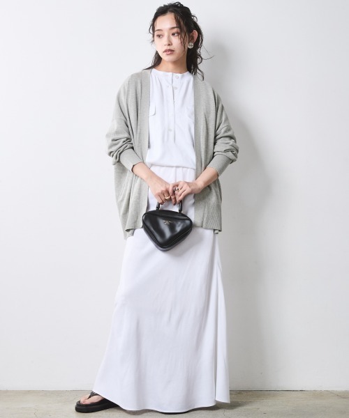 CHIC STYLE(シックスタイル)の「モダール綿ニットカーディガン<大きいサイズ有>シックスタイル(カーディガン/ボレロ・レディース・モカ/グレー/ブラック・5L~6L/3L~4L/M-LL)」の20枚目の写真