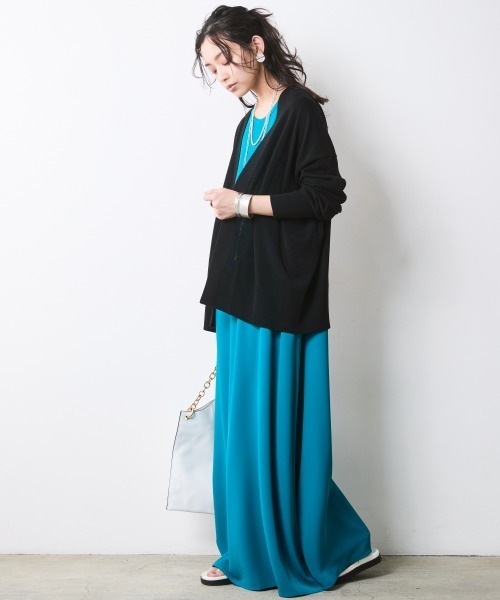 CHIC STYLE(シックスタイル)の「モダール綿ニットカーディガン<大きいサイズ有>シックスタイル(カーディガン/ボレロ・レディース・モカ/グレー/ブラック・5L~6L/3L~4L/M-LL)」の14枚目の写真