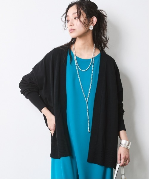 CHIC STYLE(シックスタイル)の「モダール綿ニットカーディガン<大きいサイズ有>シックスタイル(カーディガン/ボレロ・レディース・モカ/グレー/ブラック・5L~6L/3L~4L/M-LL)」の15枚目の写真