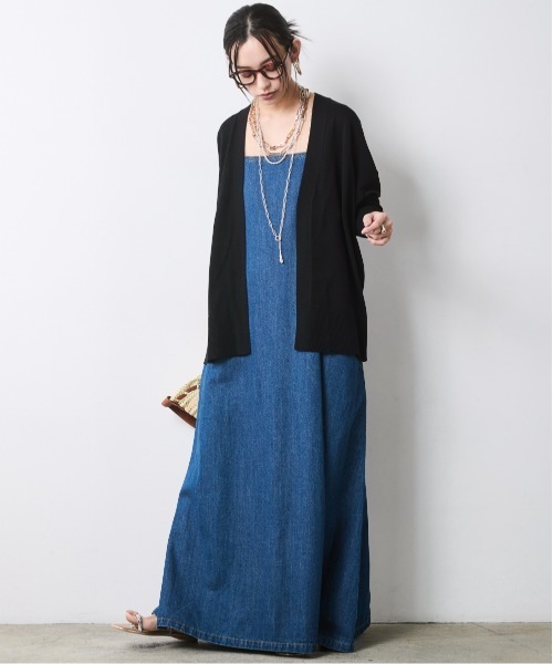 CHIC STYLE(シックスタイル)の「モダール綿ニットカーディガン<大きいサイズ有>シックスタイル(カーディガン/ボレロ・レディース・モカ/グレー/ブラック・5L~6L/3L~4L/M-LL)」の5枚目の写真