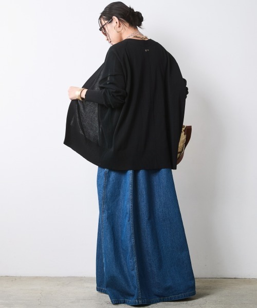 CHIC STYLE(シックスタイル)の「モダール綿ニットカーディガン<大きいサイズ有>シックスタイル(カーディガン/ボレロ・レディース・モカ/グレー/ブラック・5L~6L/3L~4L/M-LL)」の6枚目の写真