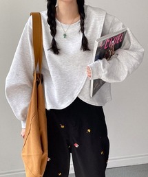 Aelina（エリナ）の「イレギュラークロススウェット（スウェット）」