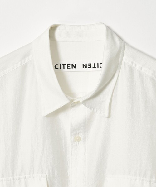 CITEN(シテン)の「<CITEN>ダブルポケットエアリーシャツ(シャツ/ブラウス・メンズ・ブラック/ホワイト・L/M)」の19枚目の写真