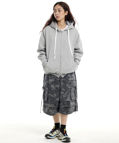 CREAM SODA LAB（クリームソーダラボ）の「カモビッグカーゴジャイアントバermudaバンディングパンツグレー（その他パンツ・レディース・その他・LARGE/X-LARGE）」の6枚目の写真