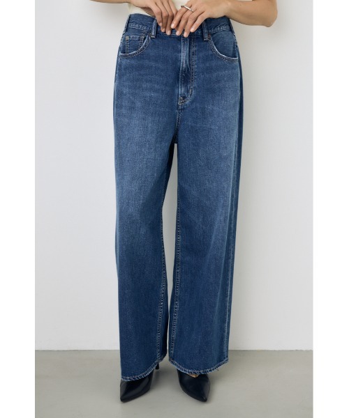 AZUL by moussy(アズールバイマウジー)の「【サイズ,身長別画像あり】AZUL DENIM リラックスワイドデニム(デニムパンツ・レディース・ブルー/ライトブルー・24inch/25inch/26inch/27inch)」の21枚目の写真