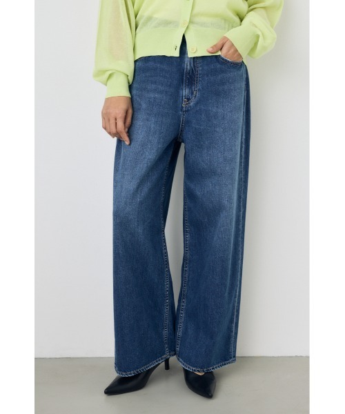 AZUL by moussy(アズールバイマウジー)の「【サイズ,身長別画像あり】AZUL DENIM リラックスワイドデニム(デニムパンツ・レディース・ブルー/ライトブルー・24inch/25inch/26inch/27inch)」の22枚目の写真