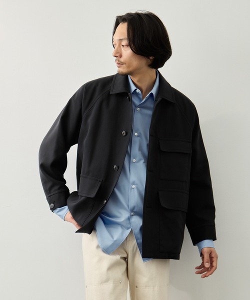 CITY TOKYO(シティトウキョウ)の「【CITY TOKYO】ダブルクロス カバーオール(カバーオール・メンズ・ブラック/ベージュ・1/2)」の2枚目の写真
