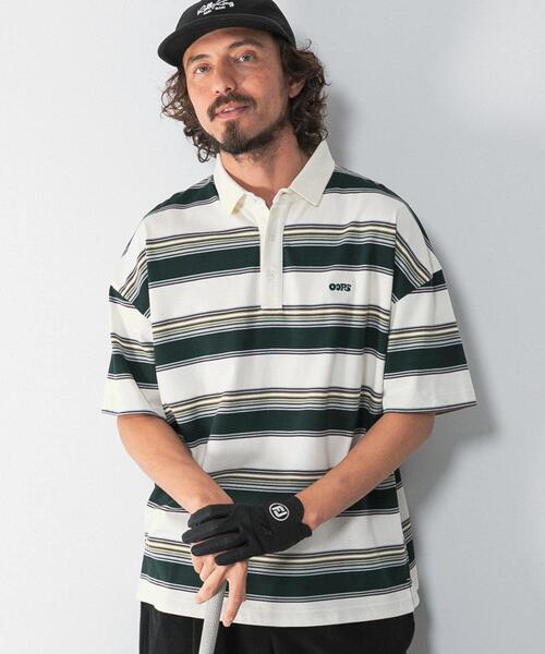 服*す様 BOTTER ボッター　裏毛ボーダーポロシャツ STAR & STRIPE】ボーダーポロシャツ（ポロシャツ）｜N.（N. Natural