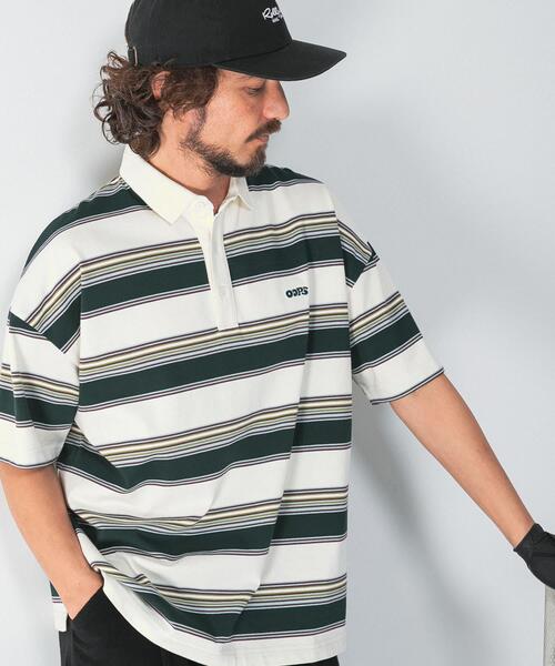 URBAN RESEARCH Sonny Label(アーバンリサーチサニーレーベル)の「OOPS 接触冷感ボーダーポロシャツ(ポロシャツ・メンズ・アイボリー/ネイビー・MEDIUM/X-LARGE/LARGE)」の15枚目の写真