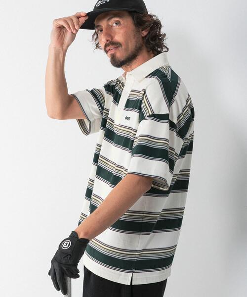URBAN RESEARCH Sonny Label(アーバンリサーチサニーレーベル)の「OOPS 接触冷感ボーダーポロシャツ(ポロシャツ・メンズ・アイボリー/ネイビー・MEDIUM/X-LARGE/LARGE)」の17枚目の写真
