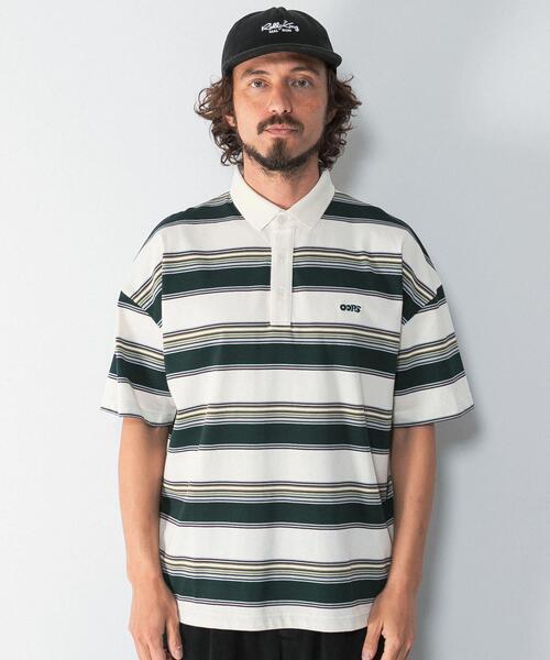 URBAN RESEARCH Sonny Label(アーバンリサーチサニーレーベル)の「OOPS 接触冷感ボーダーポロシャツ(ポロシャツ・メンズ・アイボリー/ネイビー・MEDIUM/X-LARGE/LARGE)」の16枚目の写真