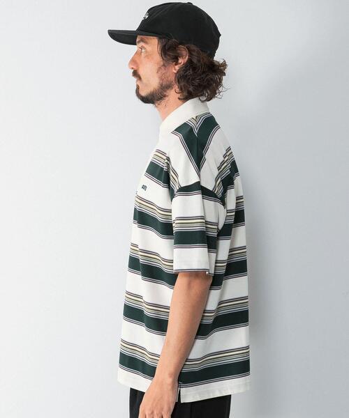URBAN RESEARCH Sonny Label(アーバンリサーチサニーレーベル)の「OOPS 接触冷感ボーダーポロシャツ(ポロシャツ・メンズ・アイボリー/ネイビー・MEDIUM/X-LARGE/LARGE)」の15枚目の写真