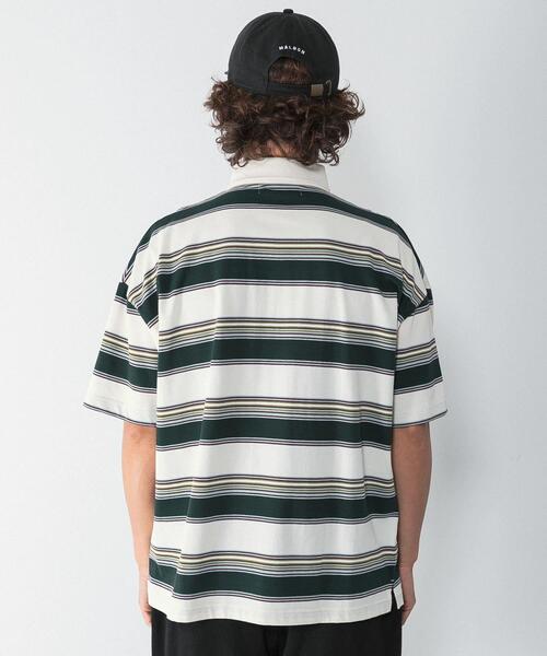 URBAN RESEARCH Sonny Label(アーバンリサーチサニーレーベル)の「OOPS 接触冷感ボーダーポロシャツ(ポロシャツ・メンズ・アイボリー/ネイビー・MEDIUM/X-LARGE/LARGE)」の14枚目の写真